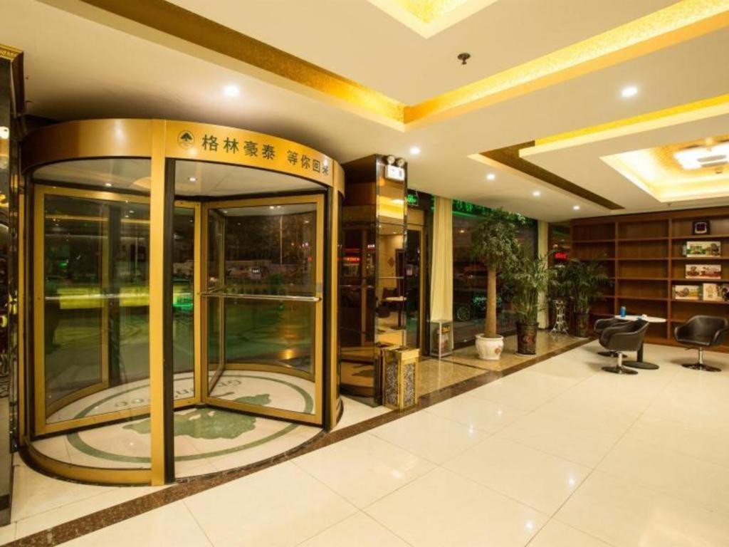 GreenTree Inn ShanDong Linxi Pingyi Mengyang Road Express Hotel Bagian luar foto