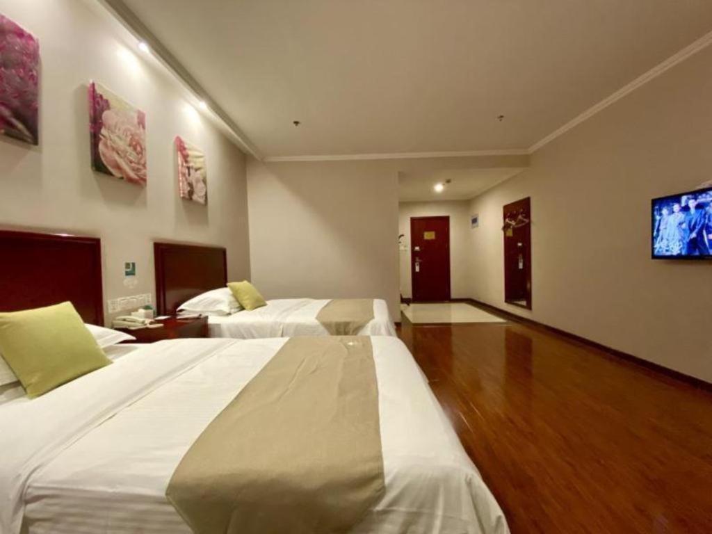 GreenTree Inn ShanDong Linxi Pingyi Mengyang Road Express Hotel Bagian luar foto
