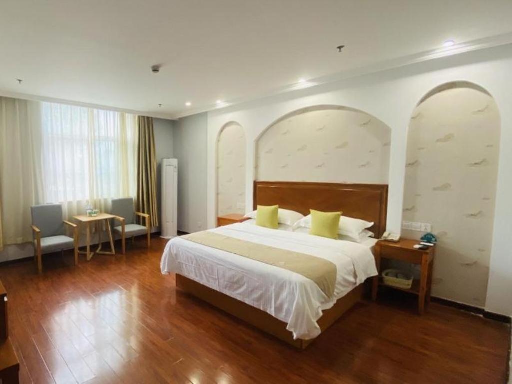 GreenTree Inn ShanDong Linxi Pingyi Mengyang Road Express Hotel Bagian luar foto