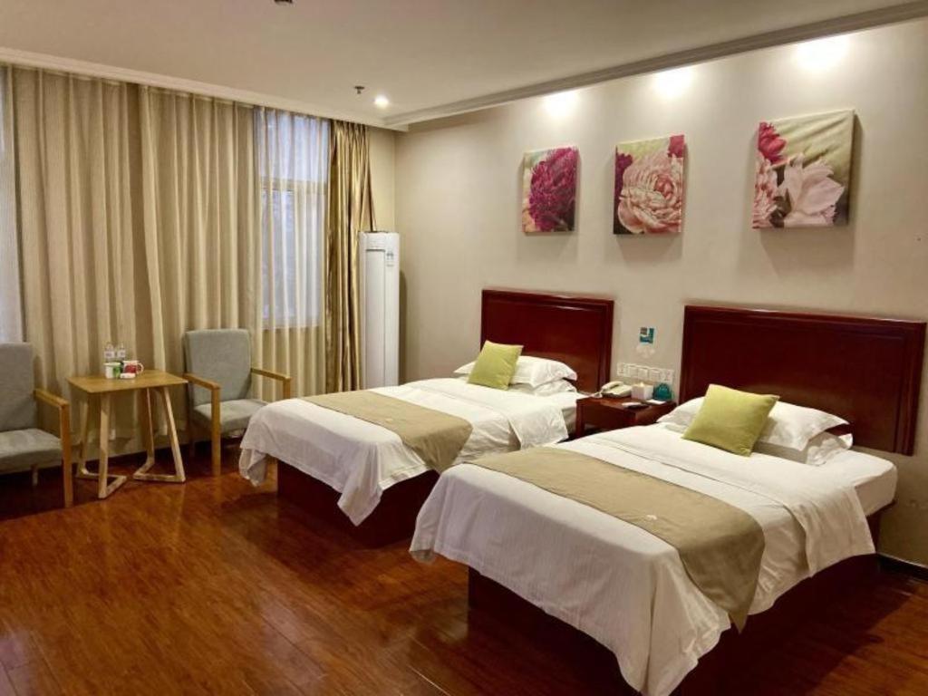 GreenTree Inn ShanDong Linxi Pingyi Mengyang Road Express Hotel Bagian luar foto