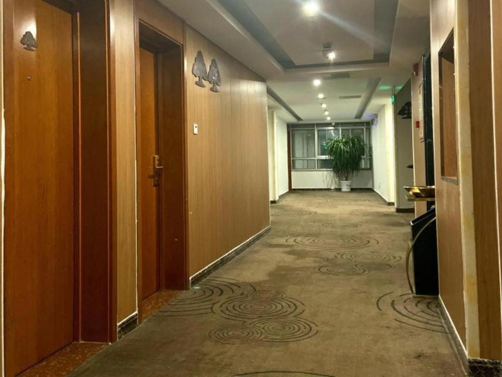 GreenTree Inn ShanDong Linxi Pingyi Mengyang Road Express Hotel Bagian luar foto